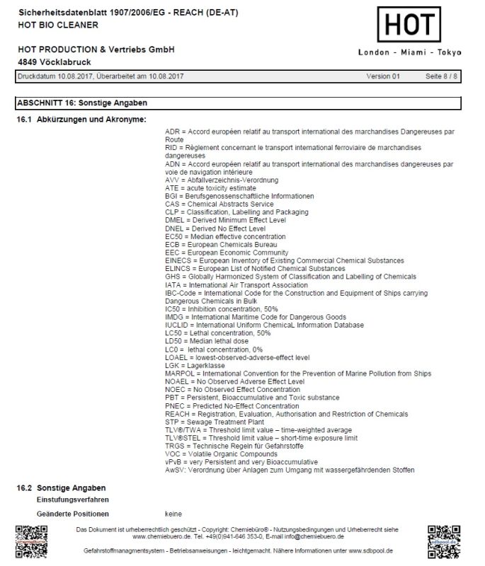 Очиститель Hot Bio Cleaner Spray, 50 мл вид 5