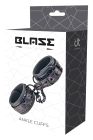 Поножи с фиолетовым тиснением Dream toys BLAZE Luxury Fetish на цепочке черного цвета вид 2