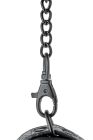Поножи с фиолетовым тиснением Dream toys BLAZE Luxury Fetish на цепочке черного цвета вид 9