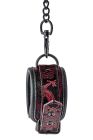 Окови на ноги Dream Toys Blaze Deluxe чорні з червоною вишивкою вид 4