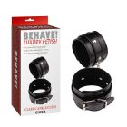 Окови Chisa Behave!Luxury Fetish з металевою фурнітурою, чорні вид 2