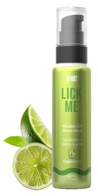 Оральный гель со вкусом кайпириньи Intt Lick Me Caipirinha с согревающим эффектом, 50 мл