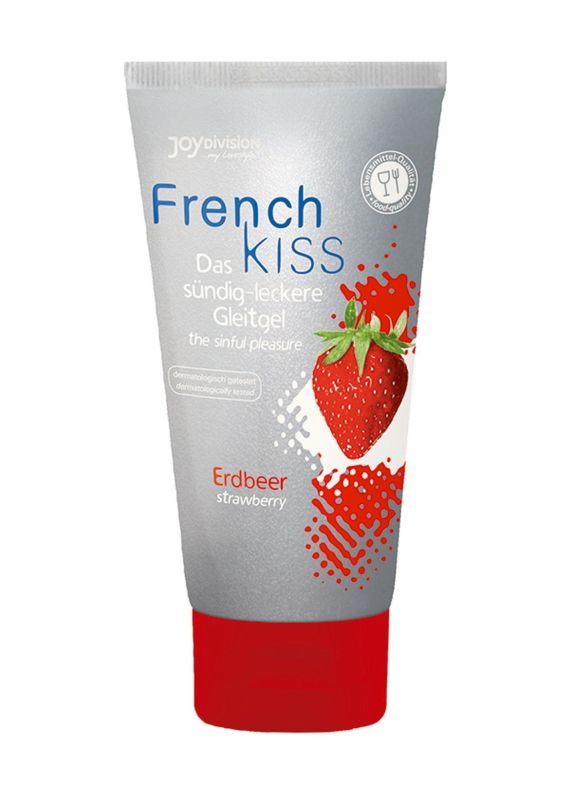 Оральный лубрикант Joy Division FrenchKiss Strawberry со вкусом клубники, 75 мл вид 2