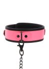 Ошейник с светящимся в темноте поводком Taboom Glow In the Dark Collar and Chain Leash, розовый вид 12