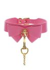 Ошейник с поводком Taboom Malibu Collar and Leash из веганской кожи, розовый вид 10