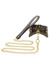 Нашийник із заклепками та повідцем Taboom Vogue Studded Collar and Leash, веганська шкіра, чорний вид 9
