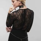 Ожерелье-ошейник с цепочкой Bijoux Indiscrets черное, 59 см вид 3