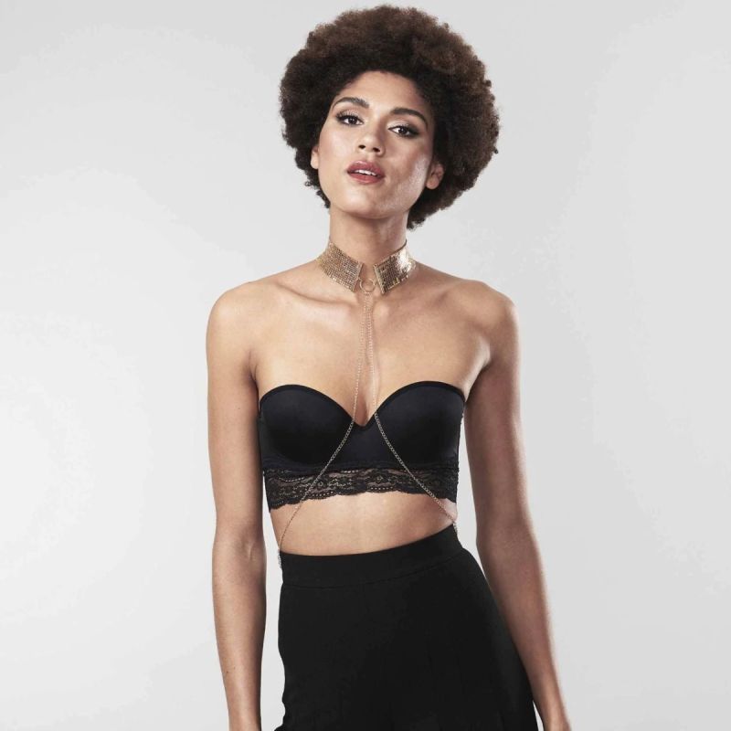 Намисто-нашийник з ланцюжком Bijoux Indiscrets золоте, 59 см вид 3