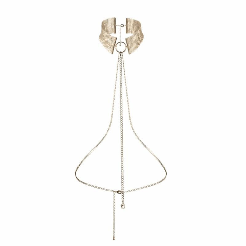 Намисто-нашийник з ланцюжком Bijoux Indiscrets золоте, 59 см вид 5