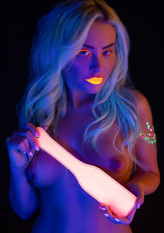 Паддл Taboom Glow In the Dark, светящийся в темноте, розовый, 32 см вид 6