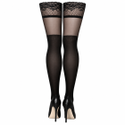 Панчохи Ballerina's Secret 20/50 den з широкими мереживними манжетами, чорні, XL вид 3