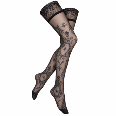 Панчохи чорні з фантазійними візерунками Ballerina's Secret 416 (20 den), L/XL