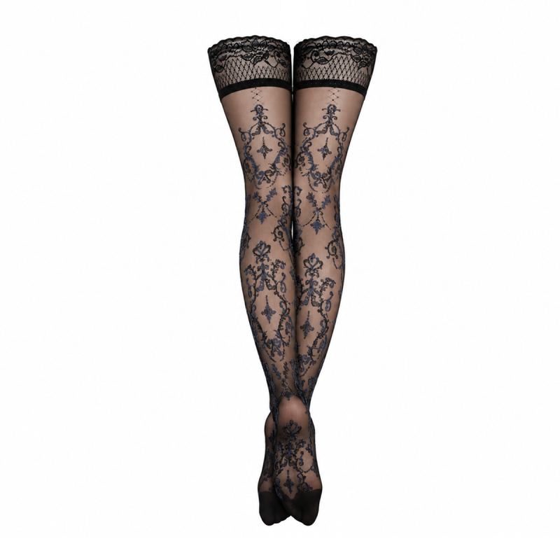 Панчохи чорні з фантазійними візерунками Ballerina's Secret 416 (20 den), L/XL вид 3