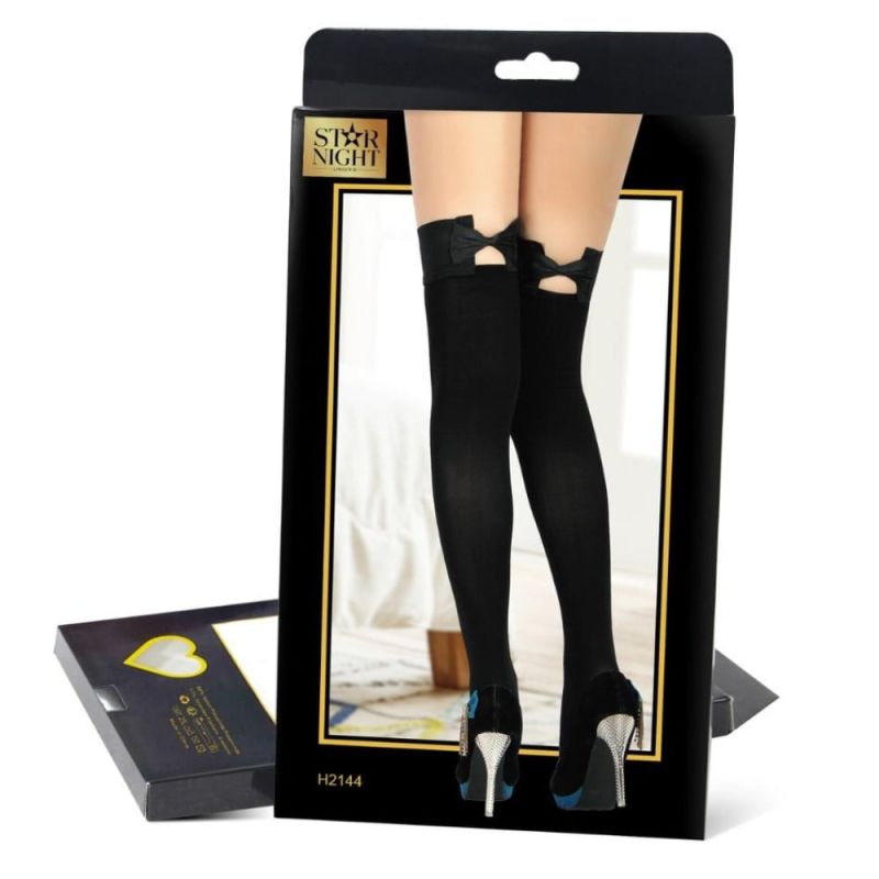 Панчохи з бантиками Star Night чорні, One Size вид 7