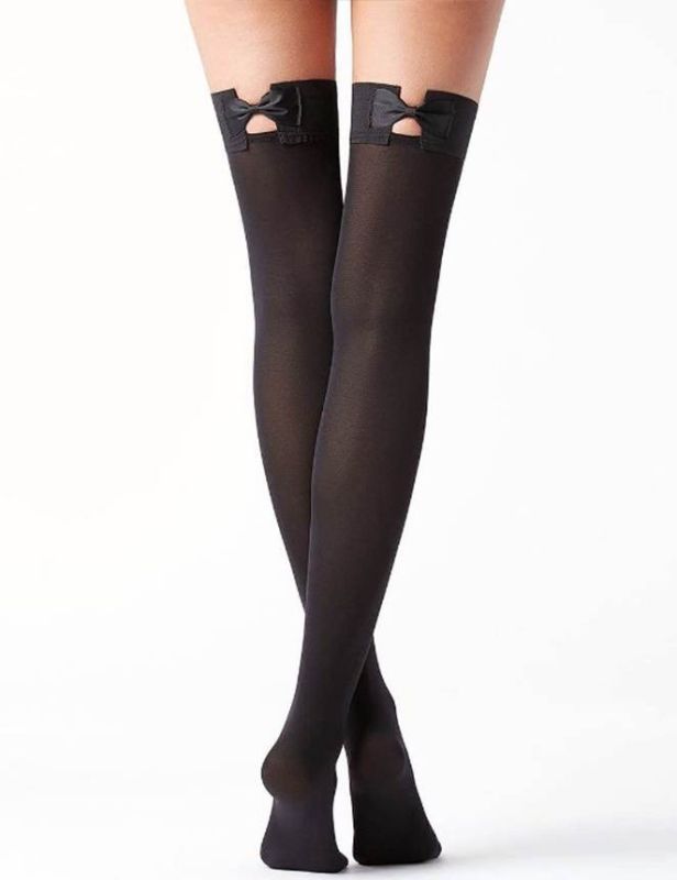 Панчохи з бантиками Star Night чорні, One Size вид 5