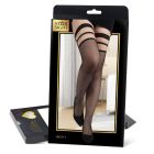 Чулки в сеточку Star Night Fence Net, черный вид 8