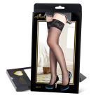 Панчохи з мереживним верхом Star Night, чорний вид 10