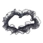 Пара сексуальных черных кружевных подвязок для ног Star Night с бантиками (без коробки) вид 3