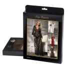 Пеньюар длинный кружевной Star Night и стринги, черный, M/L вид 6