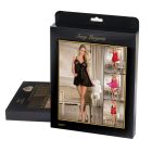 Пеньюар полупрозрачный со стразами Star Night и трусиками, черный, М вид 6