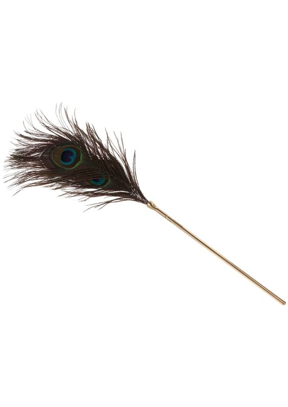 Перо Павлина Taboom DONA Peacock Tickler на длинной ручке вид 5