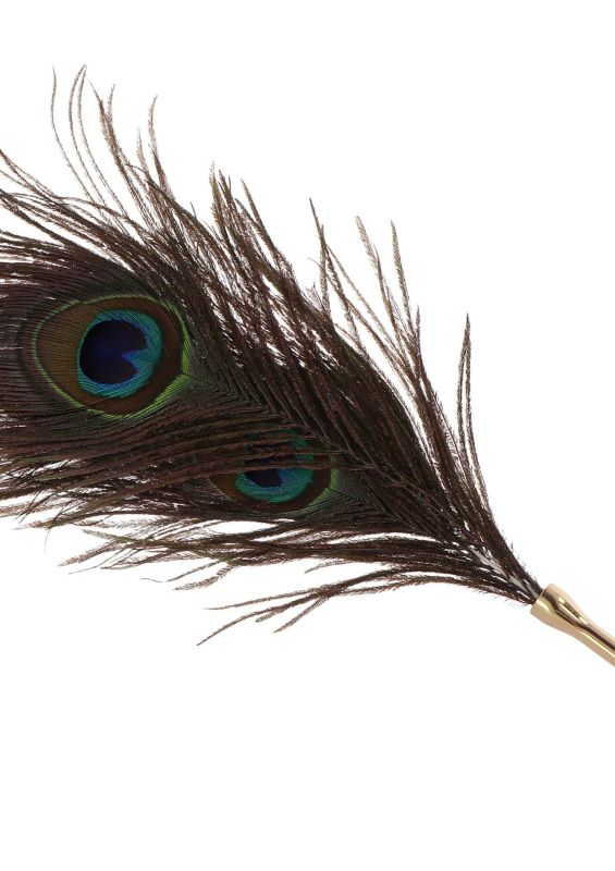 Перо Павлина Taboom DONA Peacock Tickler на длинной ручке вид 6
