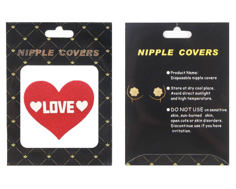 Пестисы для сосков Star Night в форме сердца, красный вид 6