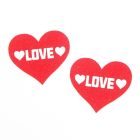 Пестисы для сосков Star Night в форме сердца, красный вид 3