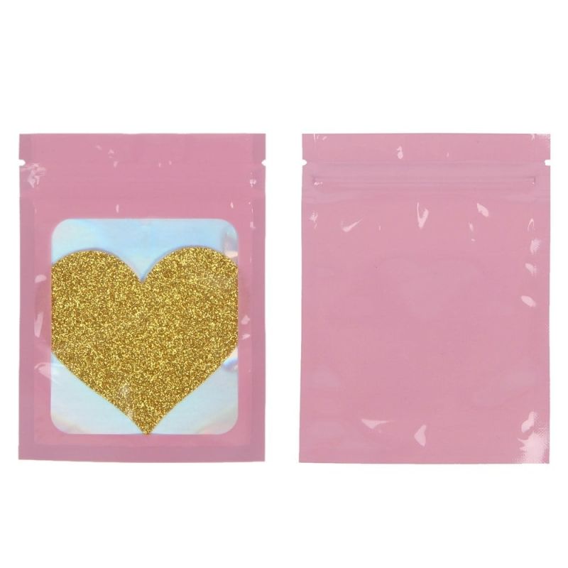 Пестисы на соски с глиттером Star Night золотистые сердца вид 4