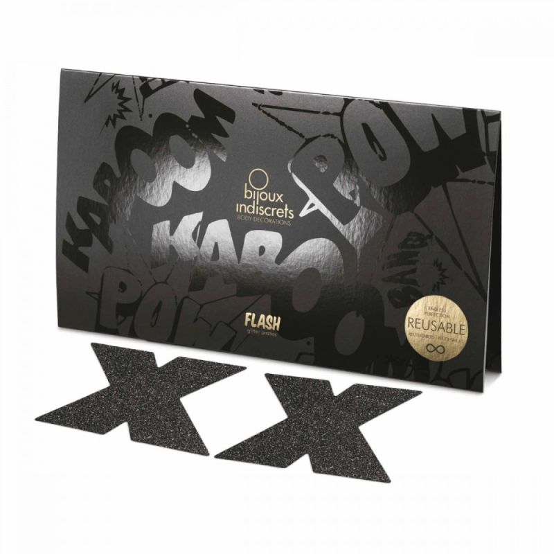 Пестиси у вигляді хрестів Bijoux Indiscrets, чорні вид 7