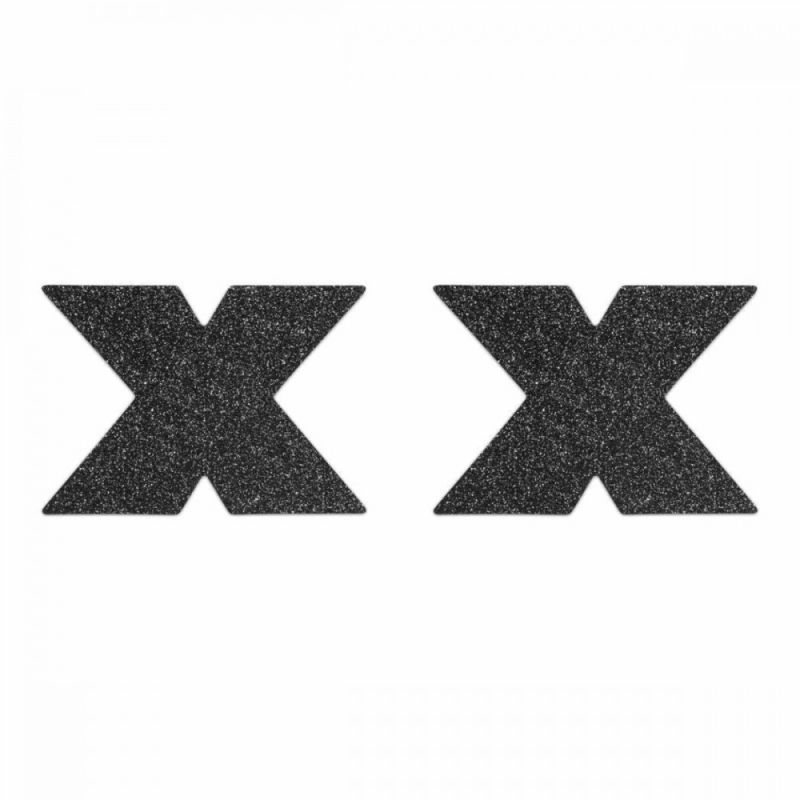 Пестиси у вигляді хрестів Bijoux Indiscrets, чорні вид 4