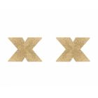 Пестиси у вигляді хрестів Bijoux Indiscrets, золотисті вид 4