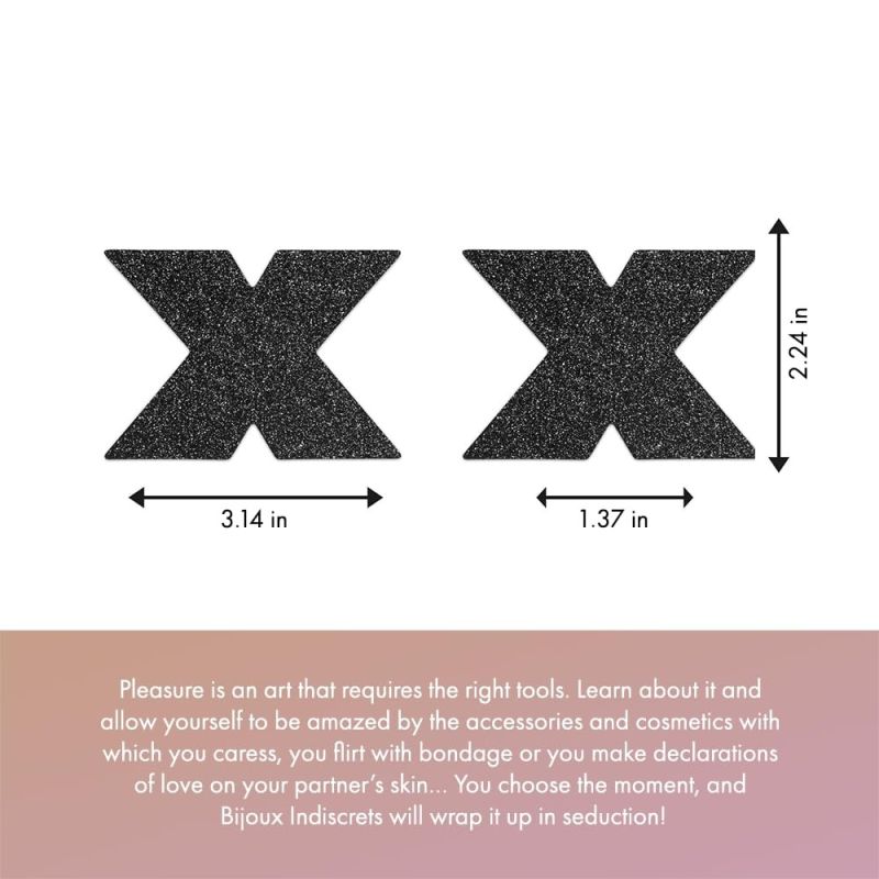 Пестисы в виде крестов Bijoux Indiscrets, золотистые вид 5