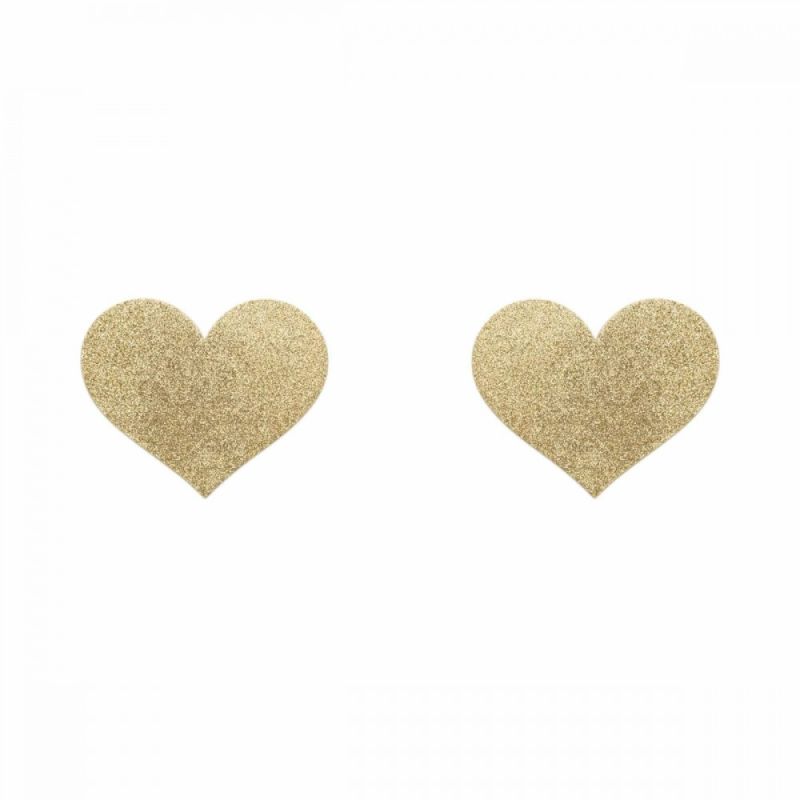 Пестиси у вигляді сердець Bijoux Indiscrets, золотисті вид 4
