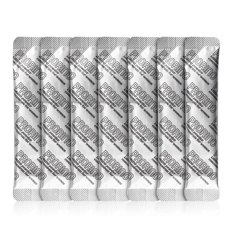 Возбуждающий порошок для женщин ERO PRORINO Black Line Libido Powder Concentrate (в упаковці 7 шт. стіків по 5 г) вид 4