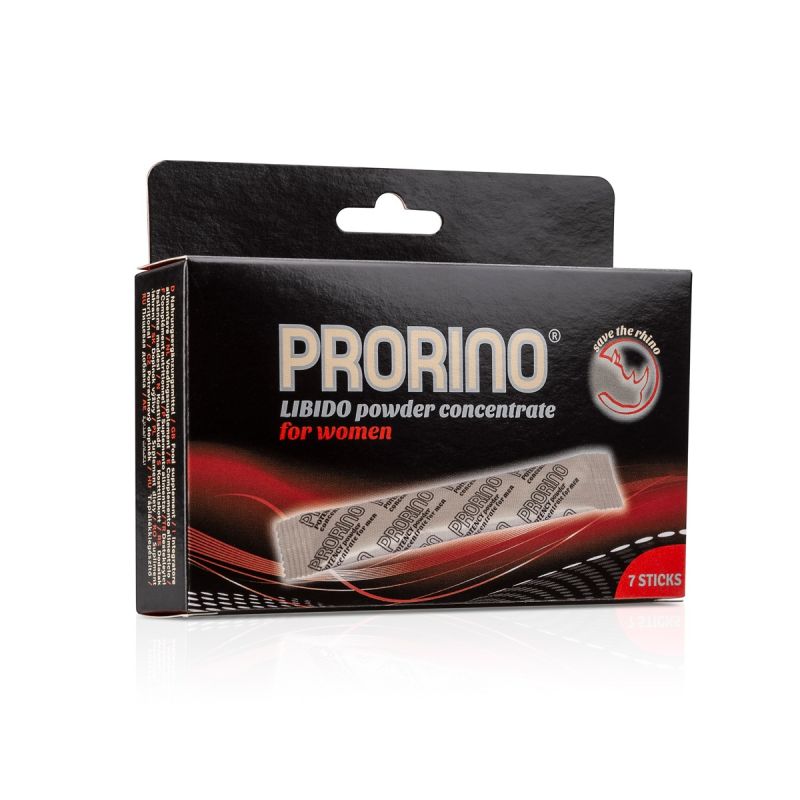 Збудливий порошок для жінок ERO PRORINO Black Line Libido Powder concentrate (в упаковці 7 шт стіків по 5 г) вид 3