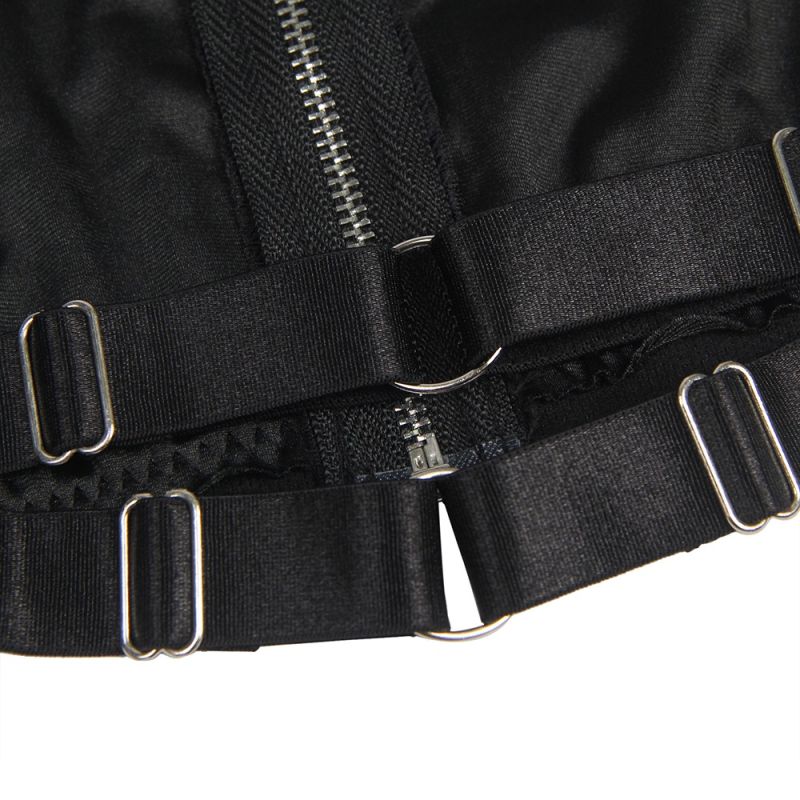 Платье-костюм Star Night с застежками-молниями и пажами для чулок, черный, 5XL (без коробки) вид 10