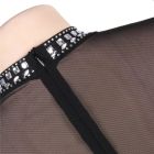 Платье-мини в камешках с горловиной Star Night черное, M/L вид 6