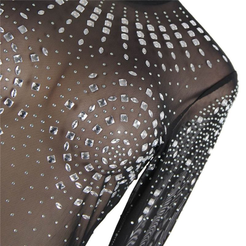 Сукня-міні в камінчиках з горловиною Star Night чорна, M/L вид 5