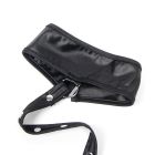 Сукня зі штучної шкіри та ремінцями на руки та шию Star Night з трусиками, чорний, М вид 15