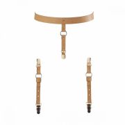 Підтяжки Bijoux Indiscrets MAZE - Suspender Belt for Underwear and Stockings Braun O\S