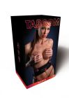Пояс БДСМ із фурнітурою для кріплення наручників TABOOM Wild Roses з декоративними трояндами вид 2