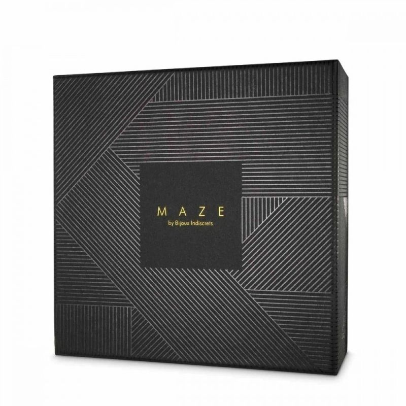 Пояс для панчох Bijoux Indiscrets MAZE, з екошкіри, чорний, One Size вид 6