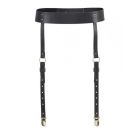 Пояс для панчох Bijoux Indiscrets MAZE, з екошкіри, чорний, One Size вид 5