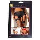 Пояс для панчіх Star Night з трусиками стрінгами, чорний вид 13