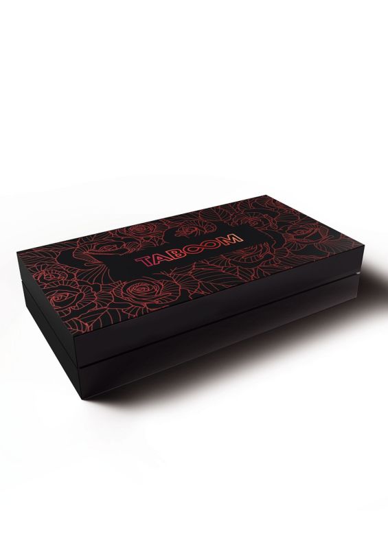 Поножі на щиколотку чорні Taboom Wild Roses Ankle Cuffs з декоративними червоними трояндами вид 7