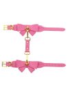 Поножи с бантиками Taboom Malibu Ankle Cuffs из веганской кожи, розовые вид 12