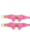 Поножи с бантиками Taboom Malibu Ankle Cuffs из веганской кожи, розовые вид 14