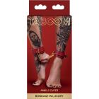 Поножі з карабінами Taboom червоні, золотиста фурнітура вид 2