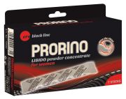 Порошок для повышения либидо HOT ERO PRORINO Black Line Libido в пачке 7 стиков (цена за 1 стик)